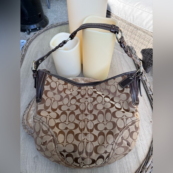 Coach Handbags - Coach~Signature Women's C Hobo Bag w adjustable Braided shoulder strap!